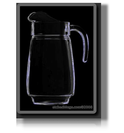 Deep Etched 15oz Starfire Beer Mug